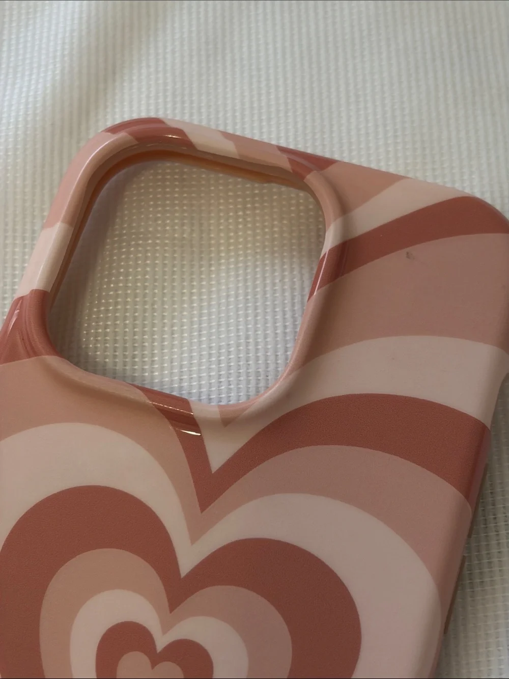 Velvet Caviar Pink and Blush Heart Pattern Phone Case